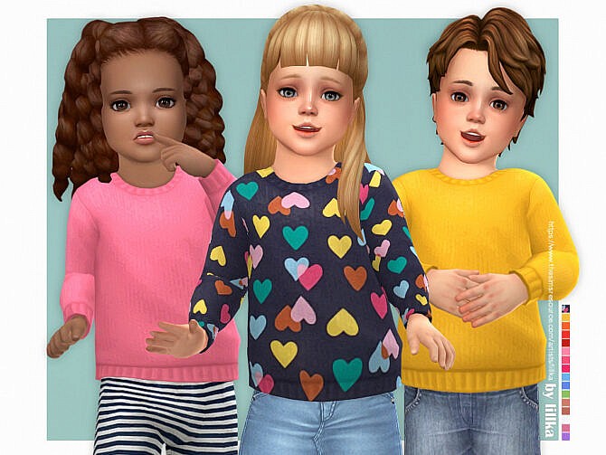 Sims 4 Cozy Sweater for Toddler by lillka at TSR