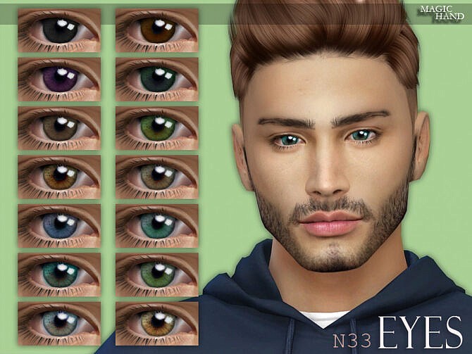 Sims 4 Eyes N33 by MagicHand at TSR