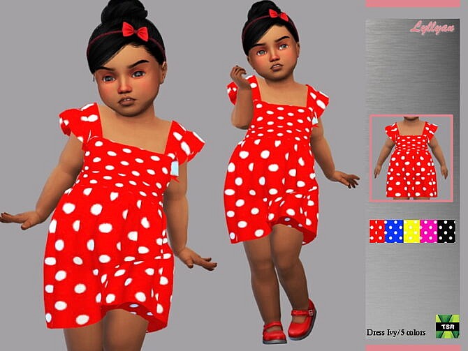 Sims 4 Toddler dress Ivy by LYLLYAN at TSR