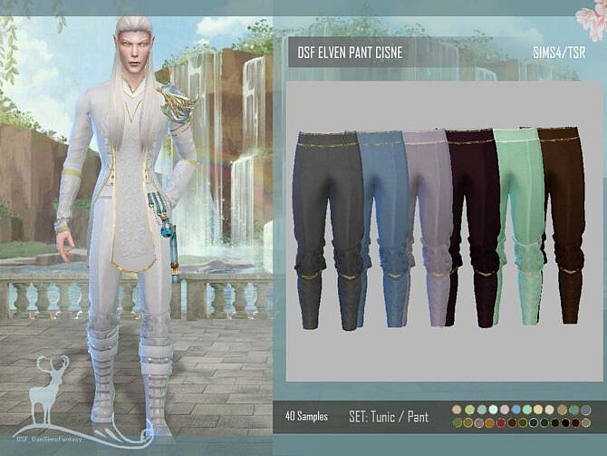 Sims 4 DSF OUTFIT MALE ELVES CISNE by DanSimsFantasy at TSR