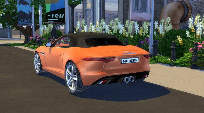Sims 4 2014 Jaguar F Type at Modern Crafter CC