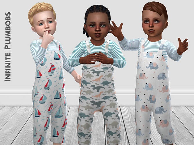 Sims 4 Toddler Cute Dungarees by InfinitePlumbobs at TSR