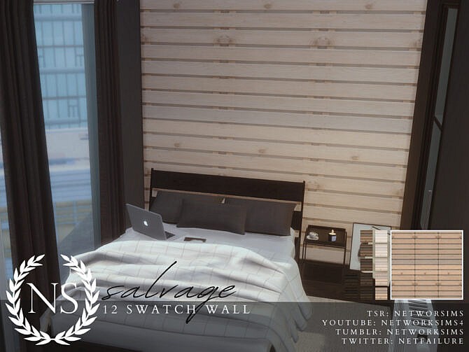 Sims 4 Salvage Wooden Walls by Networksims at TSR