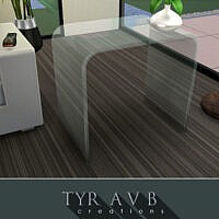 Modern Glass End Table By Tyravb