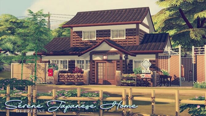 Sims 4 Serene Japanese Home at Praline Sims