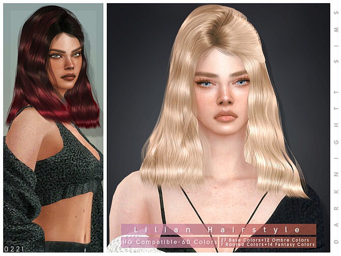 Sims 4 Lilian Hairstyle by DarkNighTt at TSR