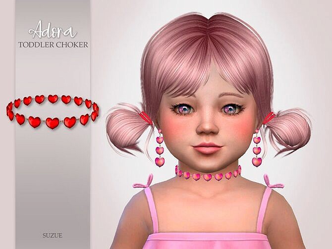Sims 4 Adora Toddler Choker by Suzue at TSR