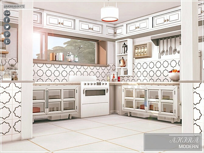 Sims 4 Akira Modern Home by Moniamay72 at TSR
