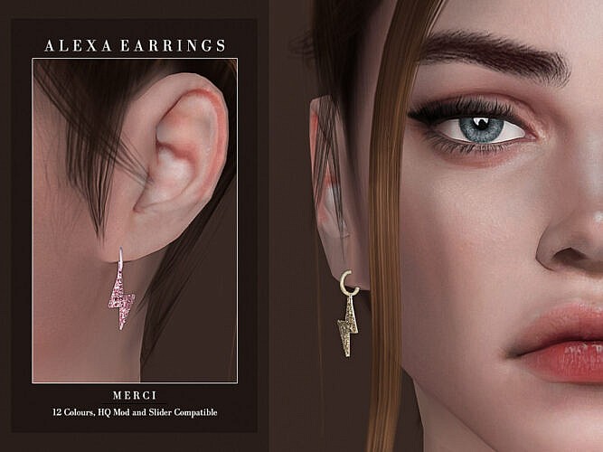 Alexa Sims 4 Earrings