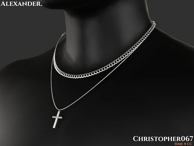 Sims 4 Alexander Necklace by Christopher067 at TSR