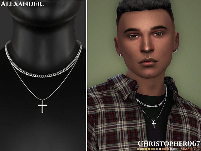 Sims 4 Alexander Necklace by Christopher067 at TSR