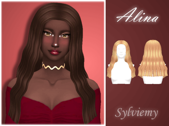Sims 4 Alina Haistyle by Sylviemy at TSR
