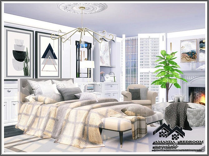 Sims 4 Amanda Bedroom by marychabb at TSR