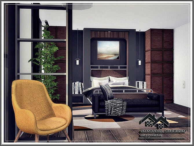 Sims 4 Amarylis Bedroom by marychabb at TSR