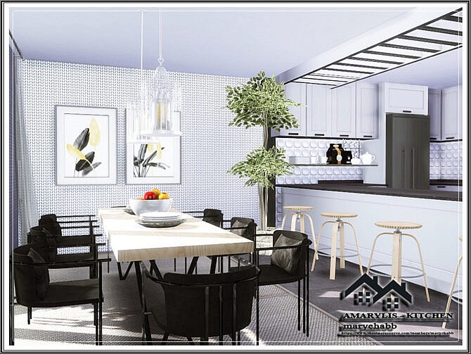 Sims 4 Amarylis Kitchen by marychabb at TSR