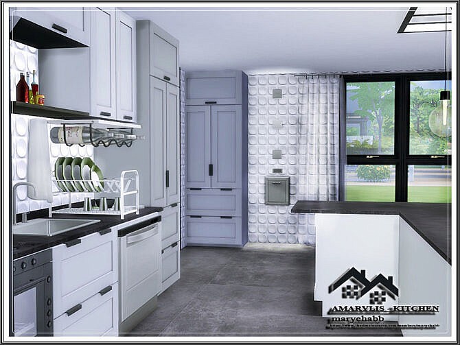 Sims 4 Amarylis Kitchen by marychabb at TSR