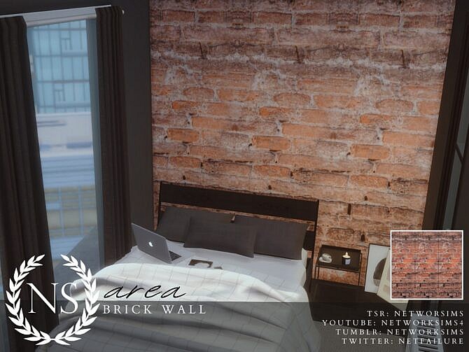 Sims 4 Area Brick Walls by Networksims at TSR