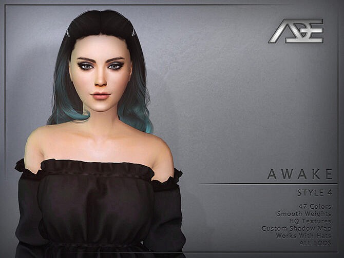Sims 4 Awake Hairstyle Style 4 by Ade Darma at TSR
