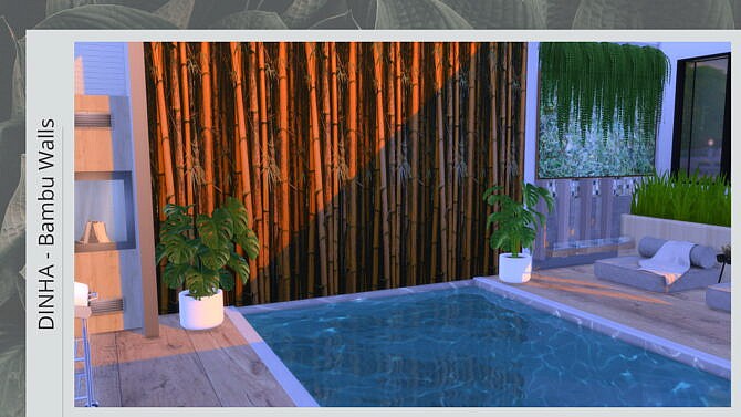 Sims 4 Bambu Walls at Dinha Gamer