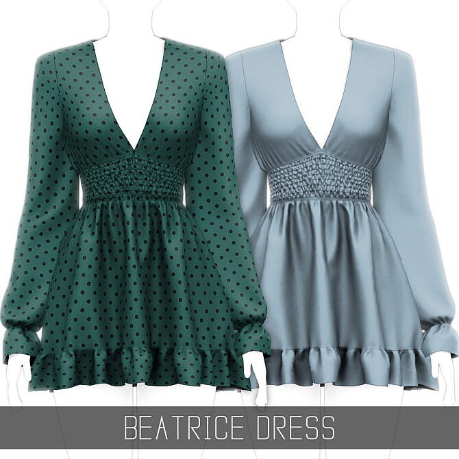 Sims 4 Beatrice short dress at Simpliciaty