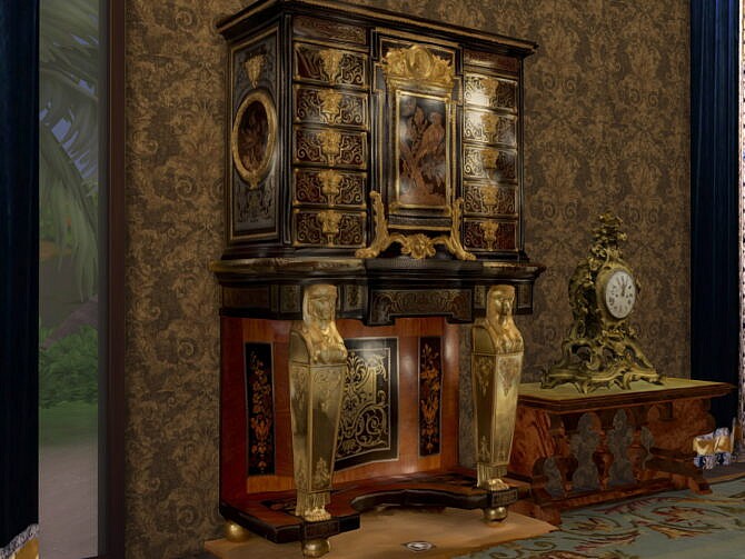 Sims 4 Boulle Cabinet at Anna Quinn Stories