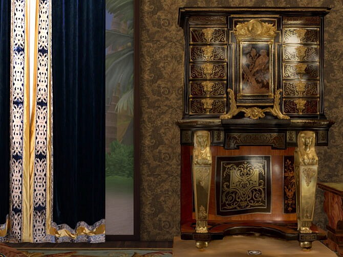 Sims 4 Boulle Cabinet at Anna Quinn Stories