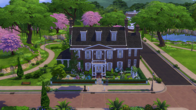 British Family Sims 4 Manor