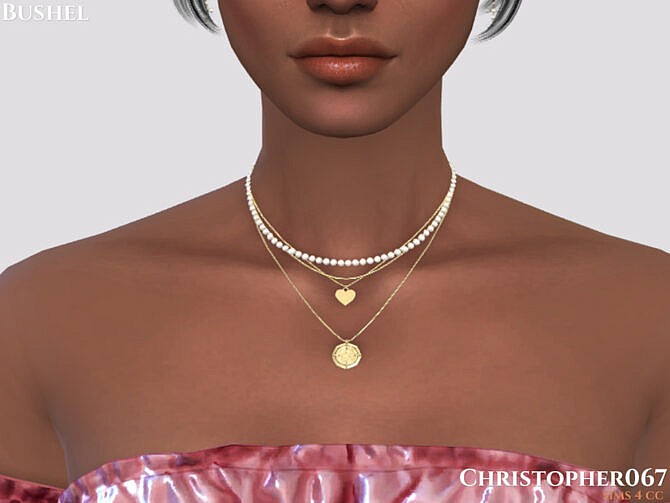 Sims 4 Bushel Necklace by Christopher067 at TSR