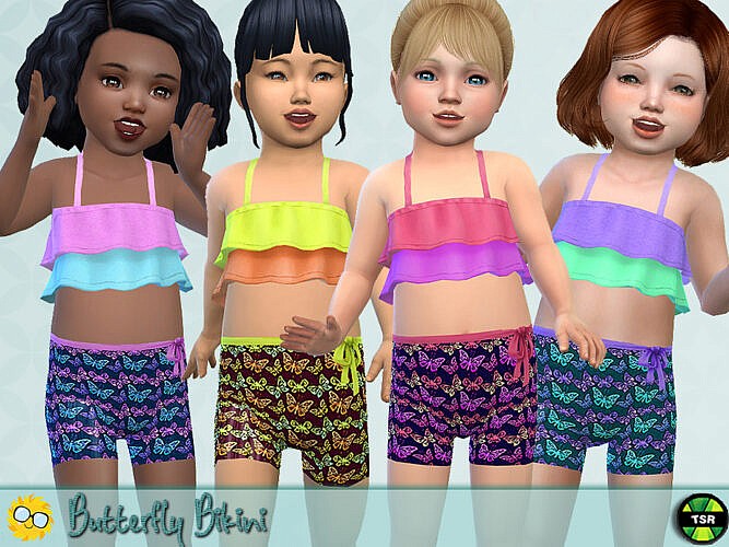 Butterfly Toddler Sims 4 Swimsuit