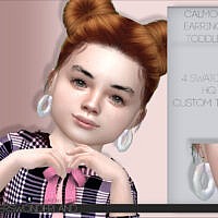 Calmone Sims 4 Earrings Toddler