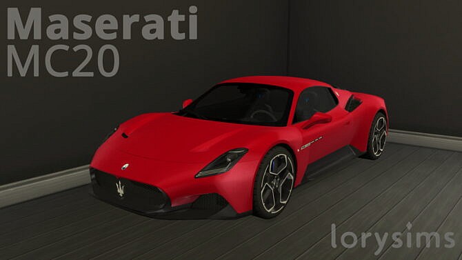 Sims 4 Maserati MC20 at LorySims