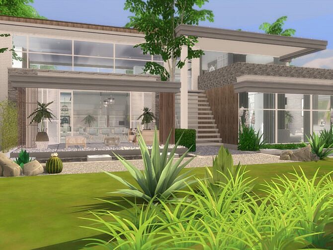 Sims 4 Carmen modern home by Suzz86 at TSR