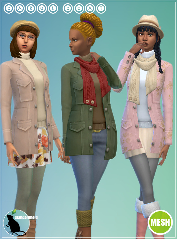 Sims 4 Carol Coats at Standardheld