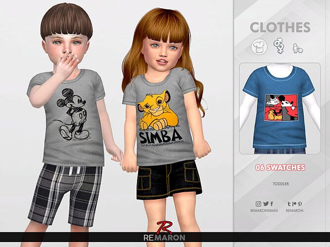 Cartoon Sims 4 Shirt For Toddler 01