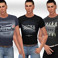 Casual Sims 4 T Shirts By Saliwa