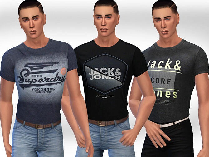Sims 4 Casual T shirts by Saliwa at TSR