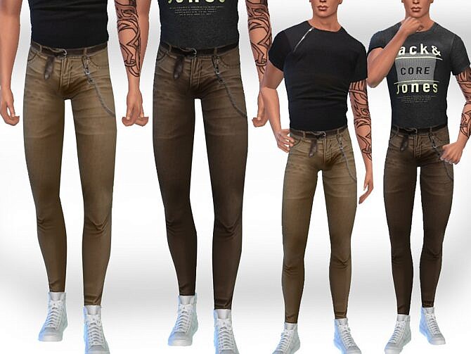 Sims 4 Chain Pants by Saliwa at TSR