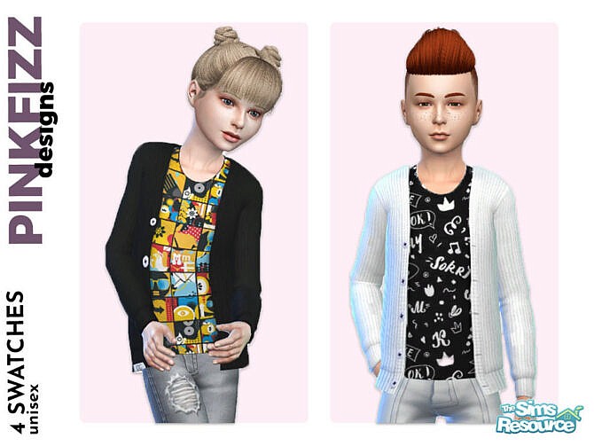Sims 4 Charlie Cardy & Tee by Pinkfizzzzz at TSR