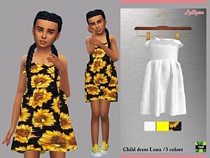 Child dress Luna by LYLLYAN at TSR » Sims 4 Updates