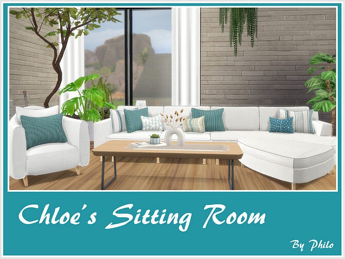 Sims 4 Chloes Sitting Room by philo at TSR