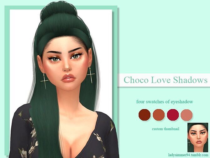 Sims 4 Choco Love Shadows by LadySimmer94 at TSR