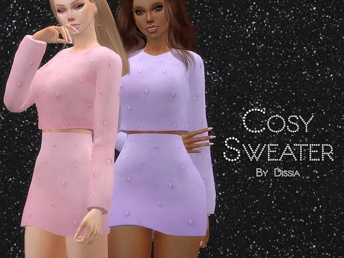 Sims 4 Cosy Sweater by Dissia at TSR