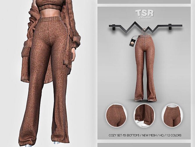 Sims 4 Cozy flared pants BD426 by busra tr at TSR