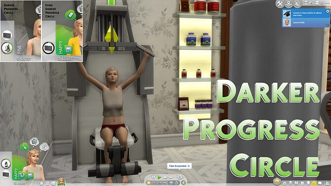 Sims 4 Darker Progress Circle by becket at Mod The Sims 4