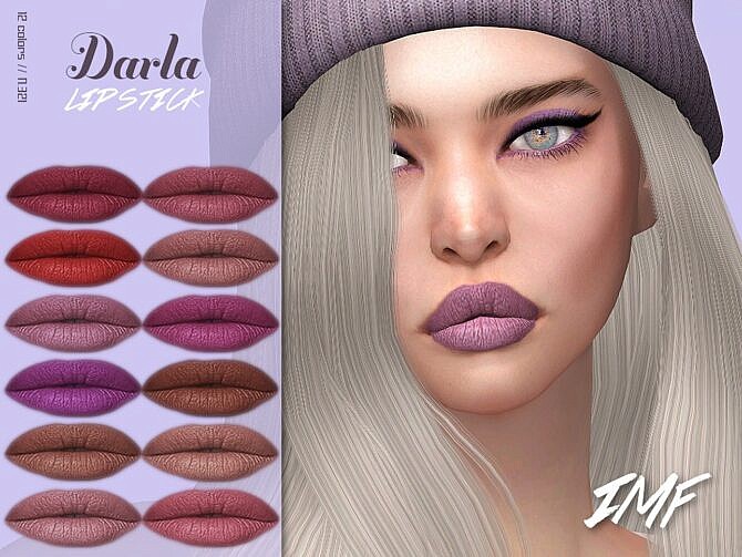 Sims 4 Darla Lipstick N.321 by IzzieMcFire at TSR