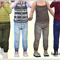 Denim Sims Pants Toddler Girls