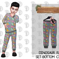 Dinosaur Pajama Sims 4 Pants C316