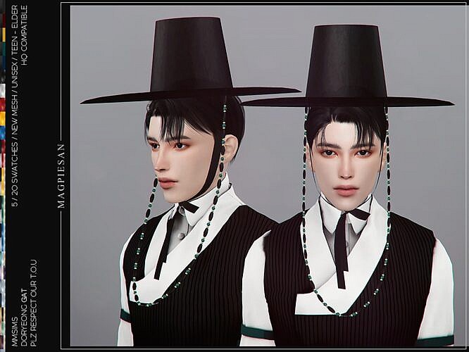 Doryeong Gat Sims 4 Set Hat