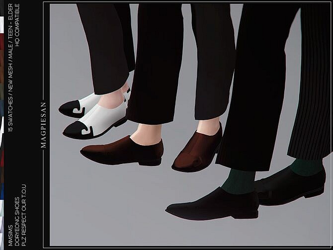 Sims 4 Doryeong Shoes by magpiesan at TSR