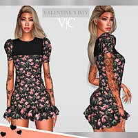 Dress Sims 4 Valentines Day